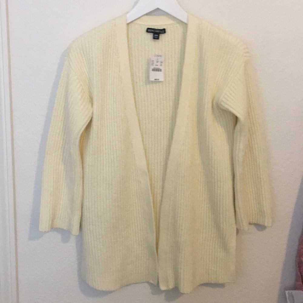 NWT J Crew cream cardigan sweater XS/XXS